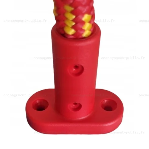 Fixation en polyamide pour corde et filet de structure de jeu